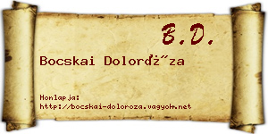 Bocskai Doloróza névjegykártya